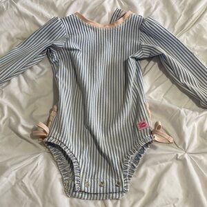 Ruffle butts toddler bathing suit/rash guard. 18-24 months